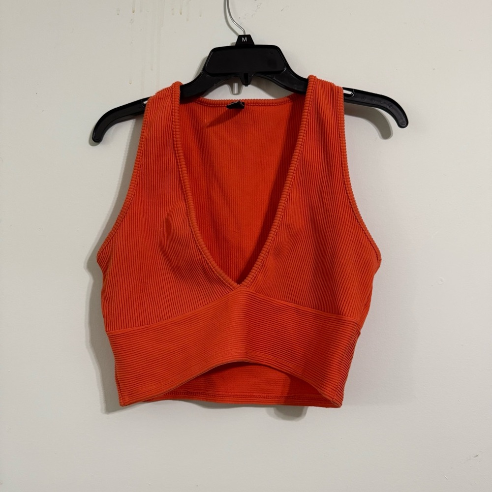 Orange Sleeveless Women's Top